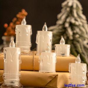 Flameless LED Tea Lights Pillar Candles Battery Operated Home Wedding Decor