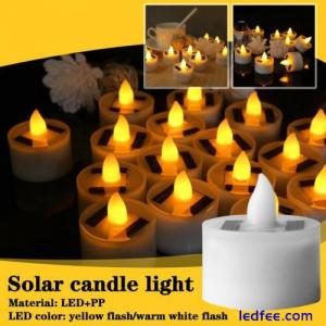 1/5/10pcs Solar LED Candle Tea Lights Solar Candle lamp Garden Outdoor~new