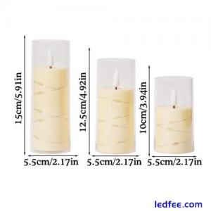 LED Candles Battery Operated, Flickering Flameless F2F8 Candles with Cont H4P4