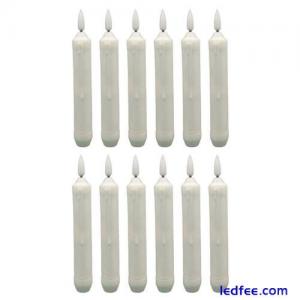12pcs LED Flameless Taper Candles Decorative Lights-KX