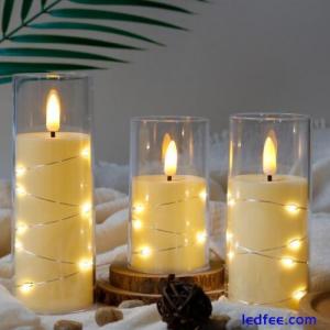LED Candles Battery Operated, Flickering Flameless Cont Remote O5L3 Candles E0L4