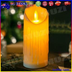 Christmas Decor LED Flameless Candles Lamp LED Candles Light (7.5*20cm) #