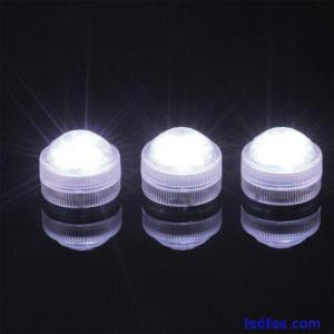 White Submersible LED Candle Light Triple Dome Bright Party.Waterproof 3*2.4CM