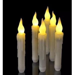 12pcs Flameless Taper Candles with , 6.7″ LED Battery Operated H7
