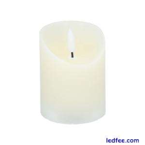 Flameless LED Candle Arti Casa Cream Ø7xH9cm Decor Wax Effect Battery Light