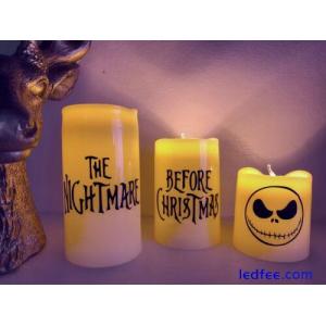 The Nightmare Before Xmas LED Candle Set Flameless Decor Gift Light Party Table