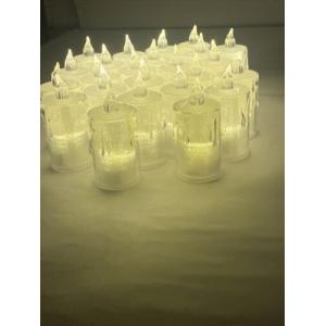 24PCS Led Tea Lights Candles LED FLAMELESS Battery Operated Wedding XMAS Decor