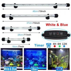 Aquarium Fish Tank Pond Dimmable LED Strip Lights Bar Lamp Submersible Lights