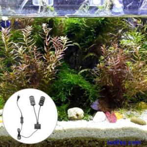  15W LED Fish Tank Clamp Lamp Aquarium Light USB Aquatic Lighting Waterproof