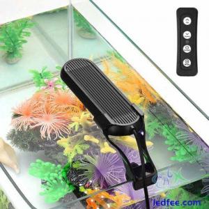 Aquarium Light for Plants Fish Tank LED Clip On Timable Adjustable Light 14 Mode
