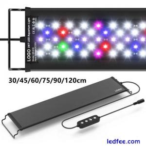 24/7 Alloy LED Aquarium Light for Plant Full Spectrum Fish Tank Light with Timer