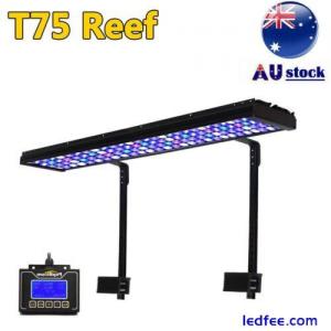 PopBloom Reef LED Aquarium Light Full Spectrum Coral Marine Tank with 2 Arm Kit