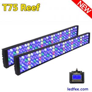 PopBloom LED Aquarium Light Full Spectrum for 6ft 180cm Marine Reef Coral Tank