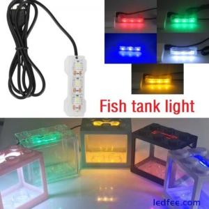 Small Aquarium Water Plant LED Lamp Light Desktop Fish Tank Mini USB Light Decor
