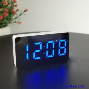 USB Led Light Display Time LED Display Digital Alarm Clock Mirror Clock Snooze
