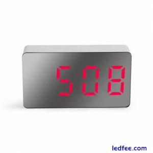 USB Cable Clock Alarm Clock Car Clock Home Decoration LED Mirror Clock