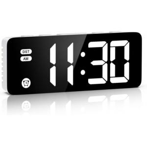 ORIA Digital Alarm Clock Electric LED Display Clocks Bedside Bedroom Desk Alarms