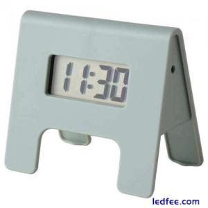LCD Digital Alarm Clock Night Light Bedside Travel Easy Read Kitchen Timer Green