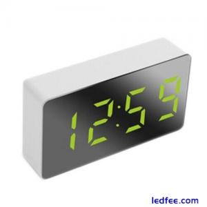  Desk Alarm Clock Digital  LED Temperature USB Bedside Table Travel Clocks4656