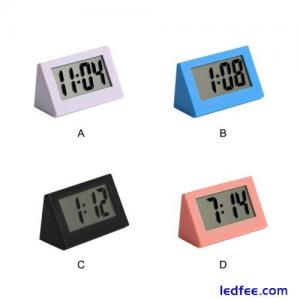 Clock LED Digital Electric Clocks Battery Operated Triangular Calendar