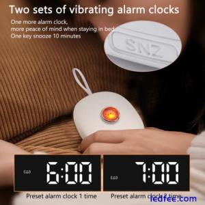 Vibrating Alarm Clock Adjustable 3 Levels Of Vibration LED Display Digital Cl DG