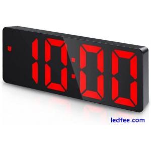 Criacr Digital Alarm Clock, Alarm Clocks Bedside Mains Powered, Large LED Tempe