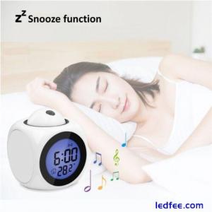 Broadcast LED Alarm Clock Home Decoration Projection Clock Ceiling LCD Clock