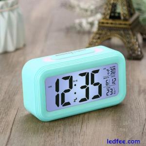 Digital Alarm Clock Battery Operated LED Display Multifunctional Night Model