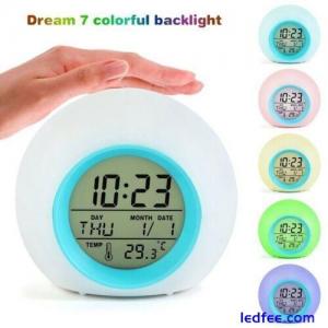 Digital Alarm Clock LED 7 Colo...