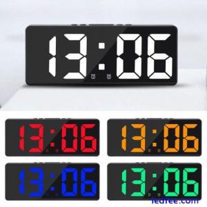 Temperature Calendar Alarm Clock Large Number LED Digital Electronic Clock