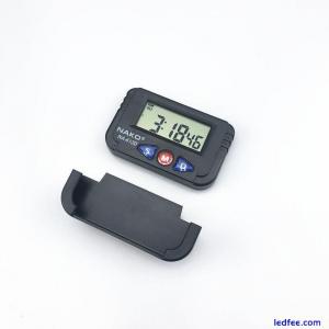 LED Mini Sticky Timer Digital LCD Screen Alarm Clock Date Time Day For Auto Car
