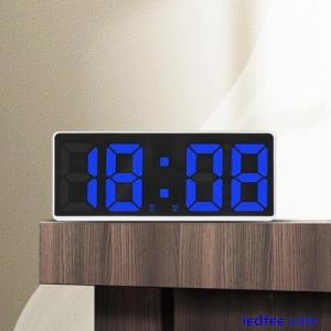 Large Number Alarm Clock Table Date LED Display for Elderly Home Living
