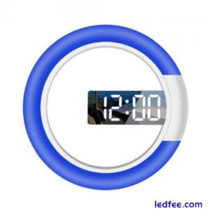 LED Wall Alarm Clock,Remote Control Digital Clock Alarm/Temperature Ring 