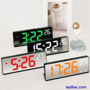 Vibrant LED Digital Alarm Clock with Voice Control for Bedroom and Office