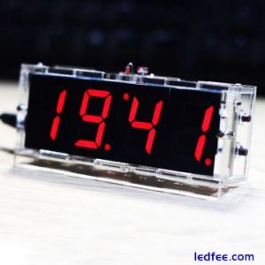 (red)4-digit DIY LED Clock DIY Clock Kit Alarm/Timer Function Gift Clock For