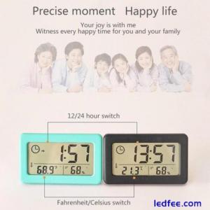 Alarm Snooze Clock Night Light Thermometer Digital Display new E5G5 LED K0C K π: