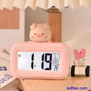 Cute Cartoon Shape Digital Clock Small Desktop Clock