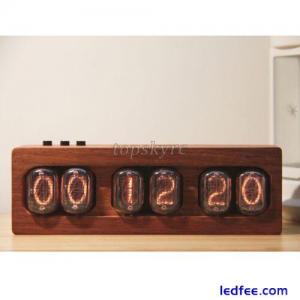 NiXie Clock Tube 6-Bit Digital LED Clock IN12 African Padauk f/DIY Ornament