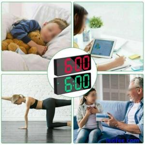 LED Display Digital Mirror Alarm Clock with Temperature range 0 50 Degrees