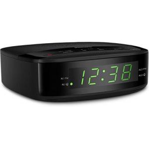 Philips Digital Alarm Clock FM Radio. LED Display, Easy Snooze. Sleep Timer.