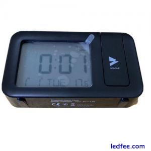 LED Digital Projection Alarm Clock Temperature Date Snooze Ceiling Projector UK