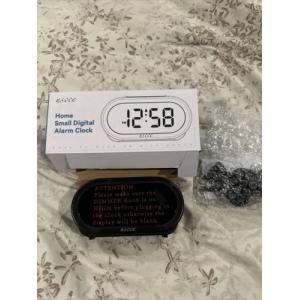 USCCE Small LED Digital Alarm Clock with Snooze, Easy to Set, Full Range Dimmer