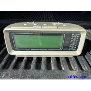 Lenoxx Sound Alarm Clock Radio CR-776 AM/FM Large LED Display Used Works!
