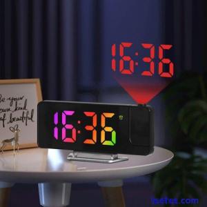 LED Projection Alarm Clock Display Temperature Sensing Electronic Clock
