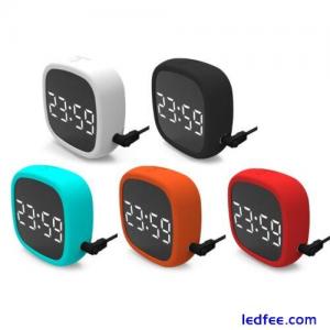 LED Digital Alarm Clock with Snooze 4 Brightness Dimmer Adjustable Alarm