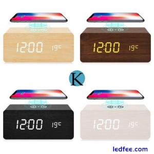 Kulshi Alarm Clock with Wireless Phone Charger