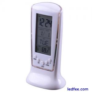 Nuo Digital LED Display Backlight Desk Alarm Clock Snooze Thermometer Calendar