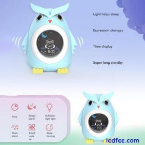 Children&apos;S Led Colorful Light Alarm Clock Lcd Number Child Electronic Alarm New