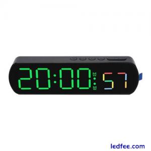 Sleek rectangular alarm clock with high definition LED display and countdown