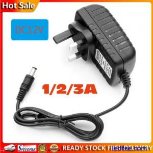 1A-3A Adapter AC/DC 12V UK Power Supply Safety Charger For LED Strip CCTV Camera